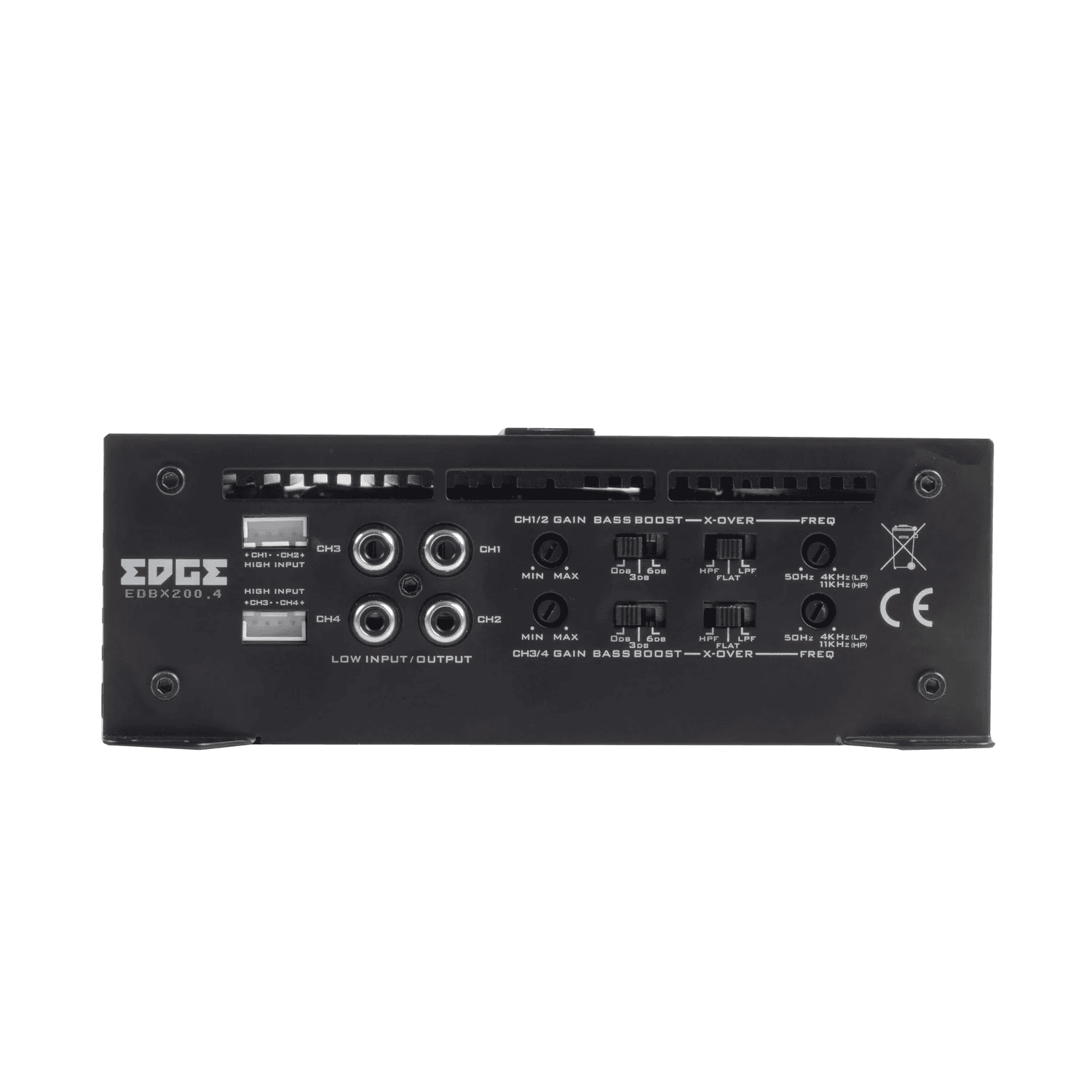 EDBX200.4-E1 | Amplificateur 4 Canaux | Universel | 4 x 200 Watt RMS @ 2 Ω