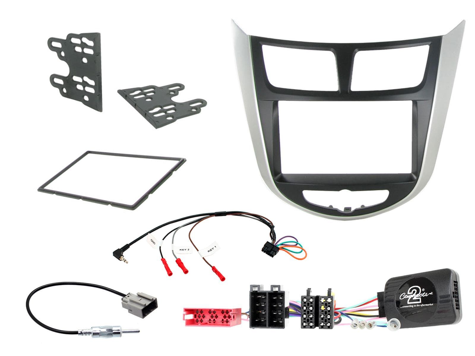 CTKHY14 | KIT d’installation multimédia | Hyundai Solaris, Verna