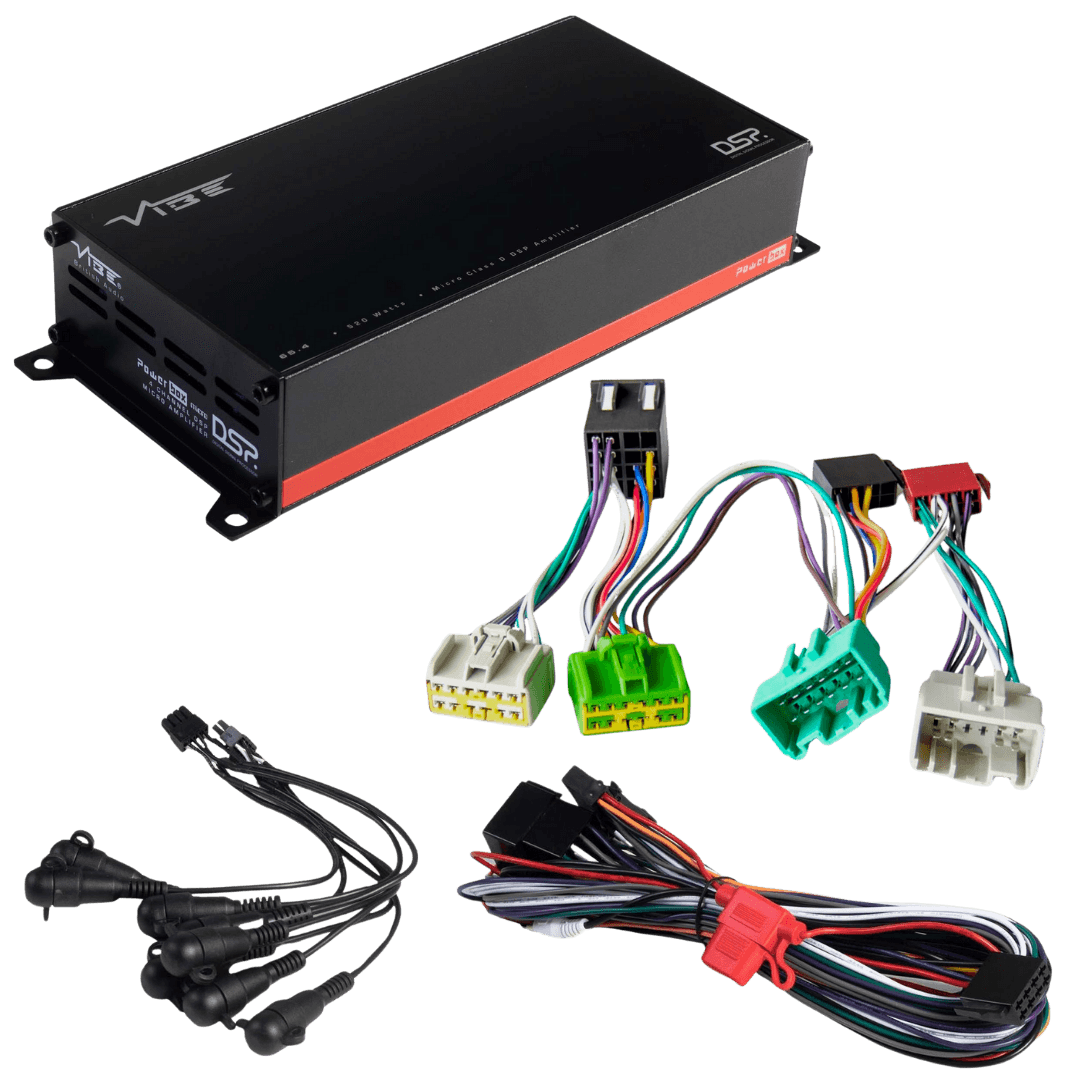 POWERBOX65.4-8MDSP-V3 + TAK-011 | Amplificateur DSP Plug & Play | Volvo | 4 x 65W RMS
