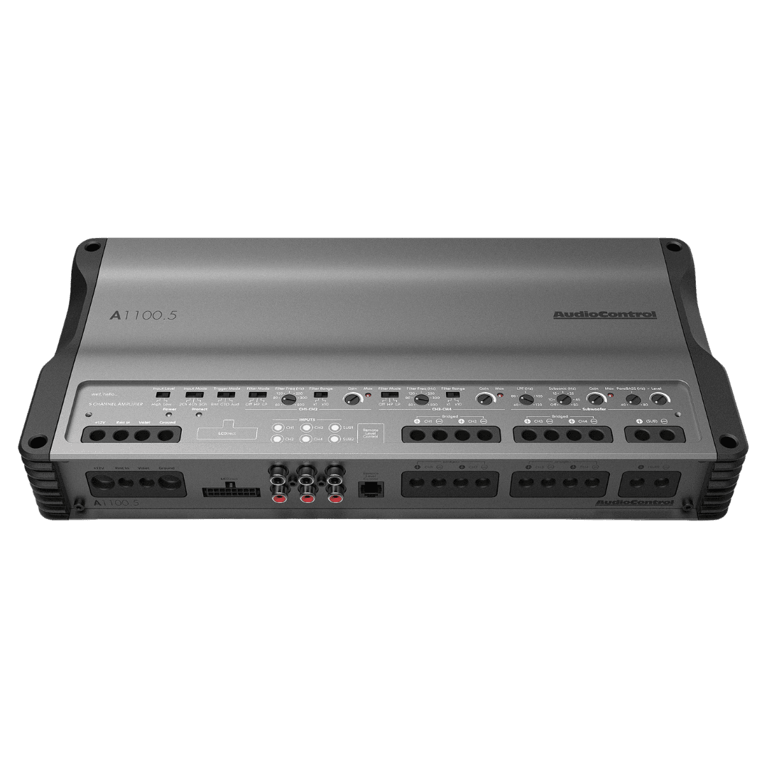 A1100.5 | Amplificateur 5 canaux | Universel | 4 x 90W + 1 x 400W RMS @ 4 Ω