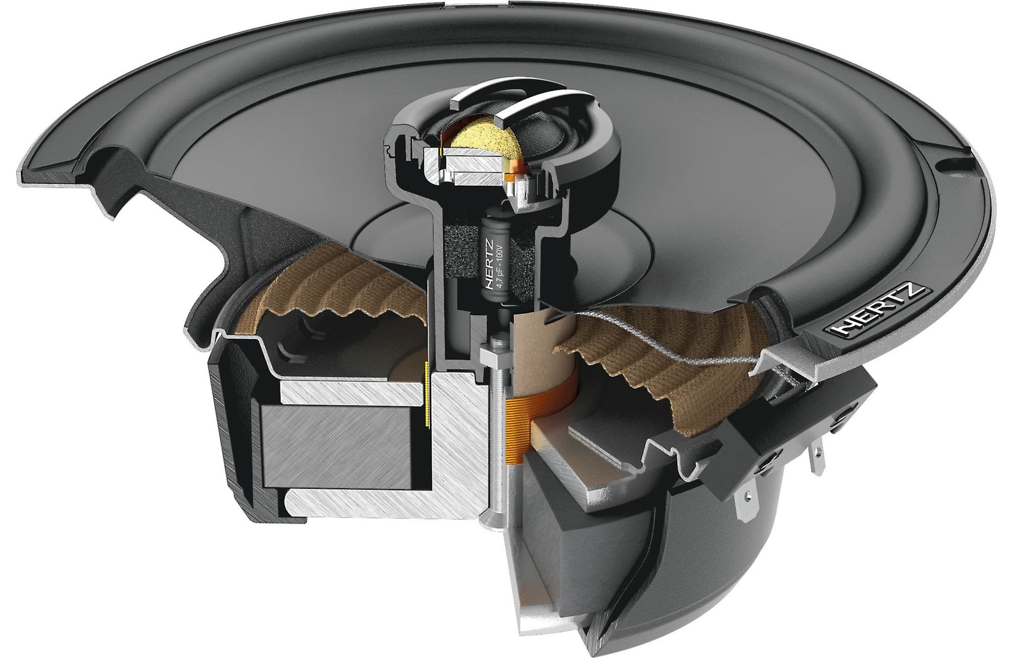HZCPX165 | Haut-parleurs Coaxiaux 2 Voies | Universel | 16,5 cm – 95 Watt RMS