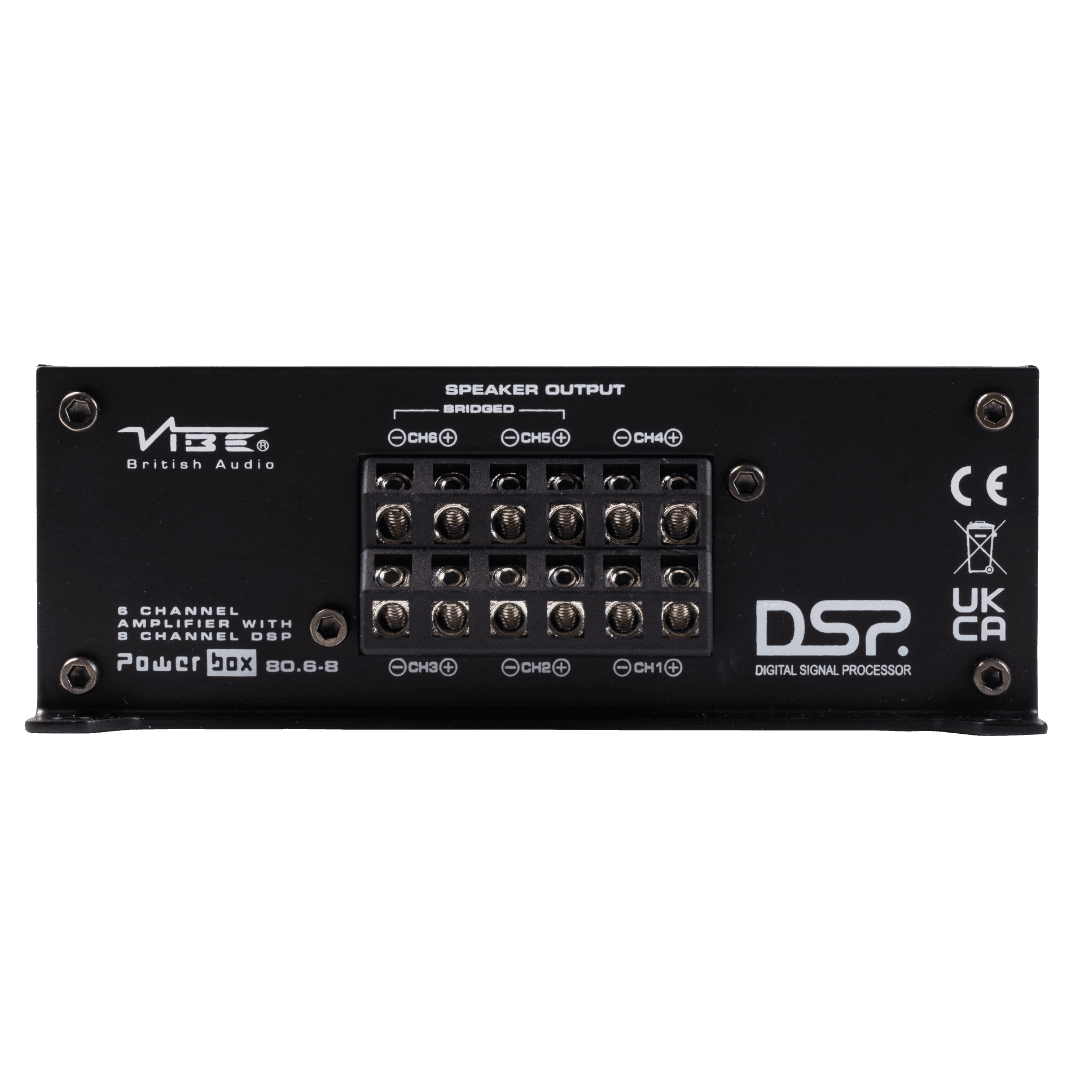 POWERBOX80.6-8DSP-V3 | Amplificateur DSP | Universel | 6 x 80 Watt RMS