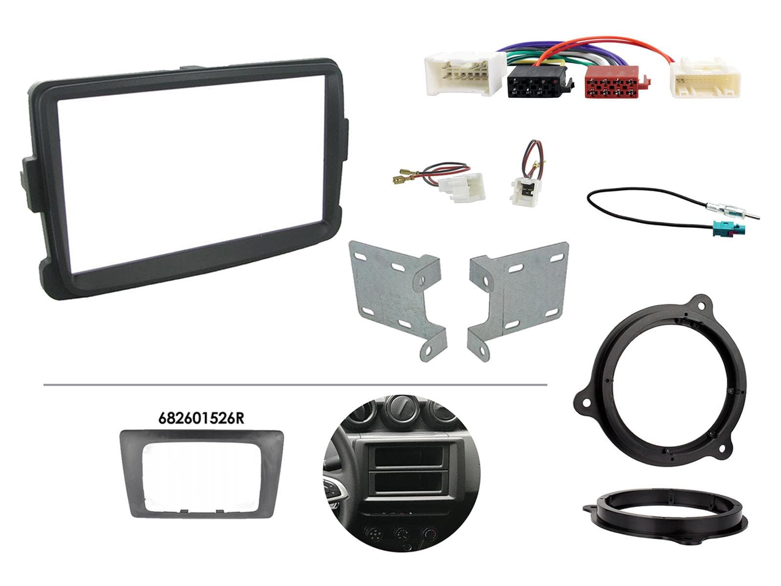 CTKDC03 | KIT d’installation multimédia | Dacia Duster, Sandero