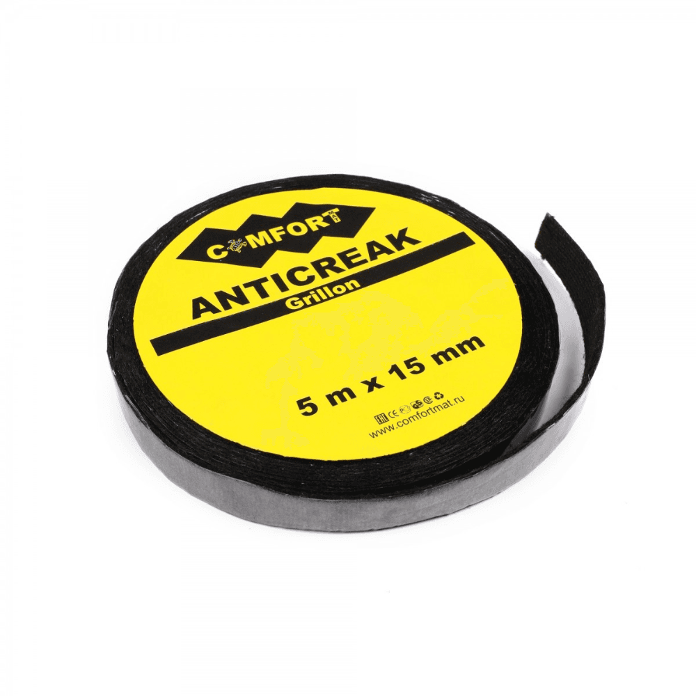 GRILLON TAPE | Ruban anti-grincement | Universel | 5 m x 15 mm x 1,6 mm