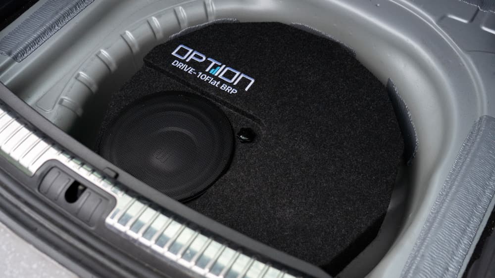 DRIVE10FLAT-BRP-D4 | Subwoofer Passif pour Roue de Secours | Universel | 300 Watt RMS
