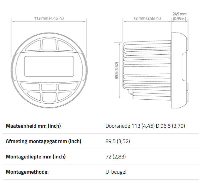 HZHMR10D | Récepteur Multimédia Marine | Universel | DAB+ & Bluetooth