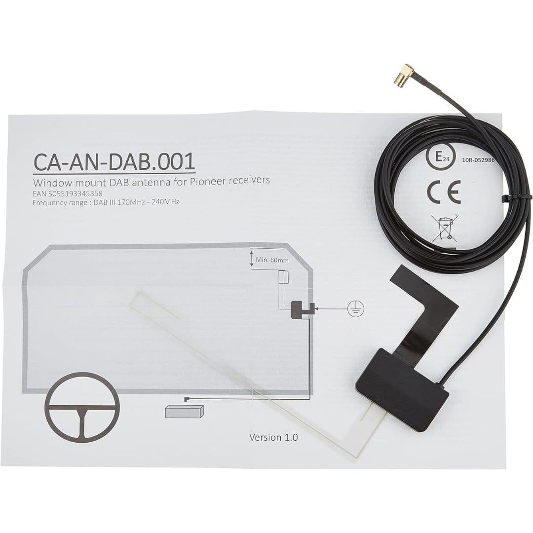 CA-AN-DAB.001 | Antenne de Pare-brise DAB+ | Universel | Réception Radio Numérique