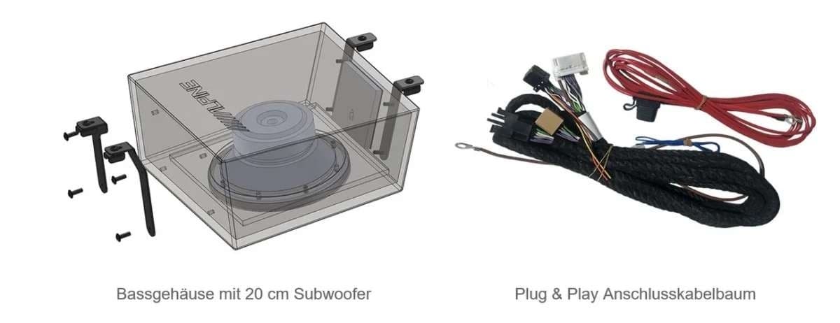 SPC-W84AT6-2 | Amplificateur DSP & Caisson de Basses | Volkswagen | 6 Canaux & 180 Watt