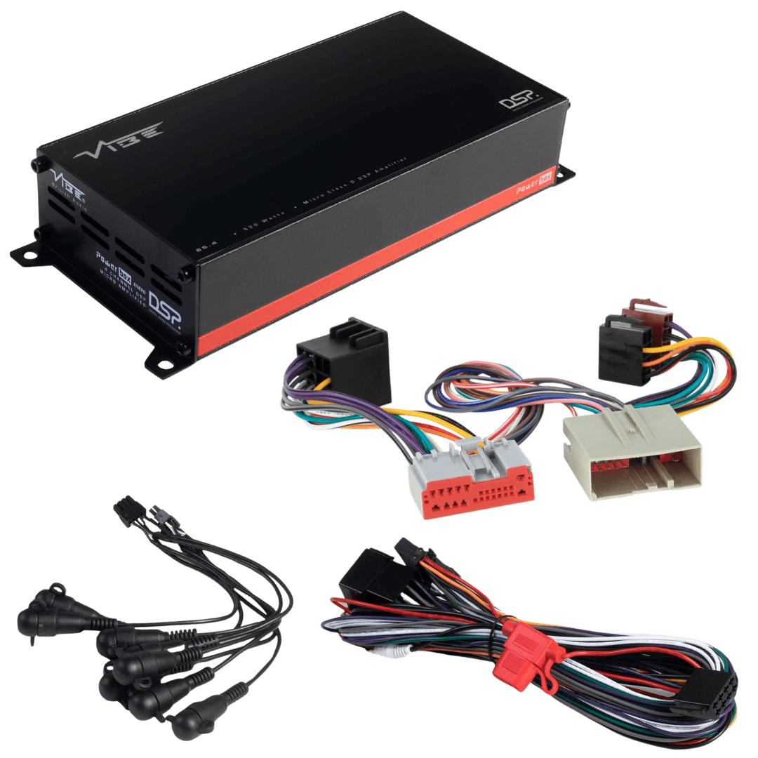 POWERBOX65.4-8MDSP-V3 + TAK-021 – Amplificateur DSP 4 canaux avec câble en T