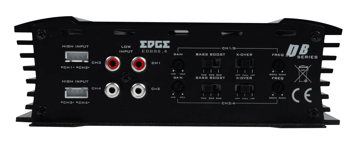 EDB80.4LITE-E2 | Amplificateur 4 Canaux | Universel | 4 x 80 Watts RMS