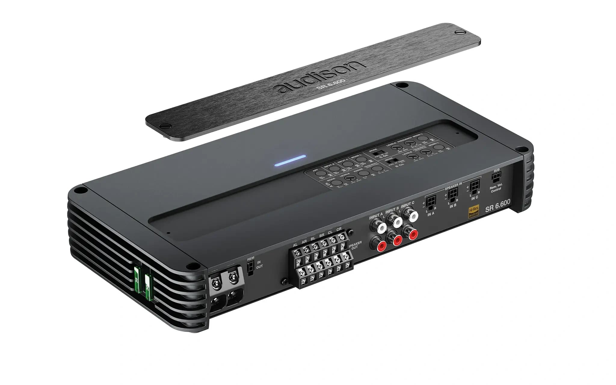 AUSR6.600V2 | Amplificateur 6 Canaux | Universel | 4 x 140 + 2 x 110 Watt RMS @ 4 Ω