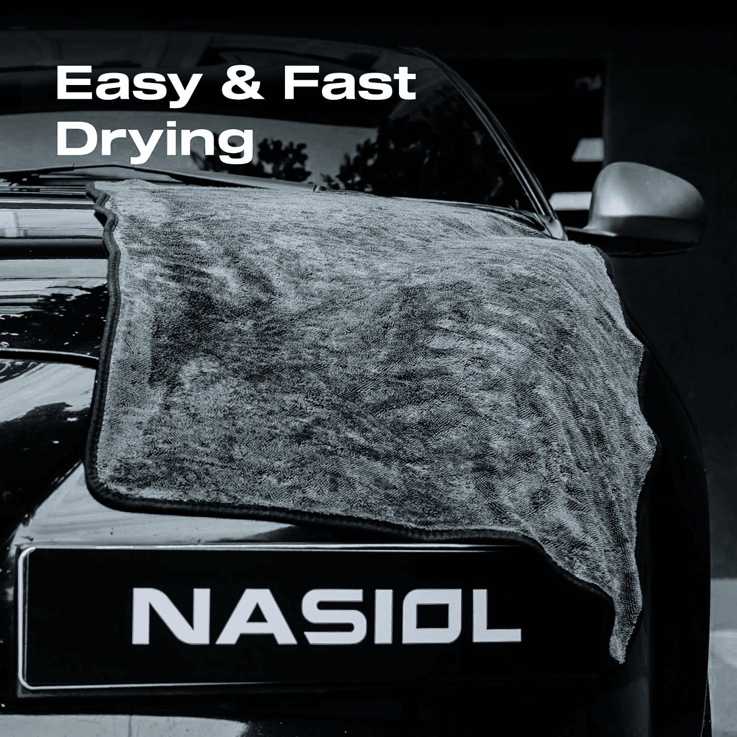 Nasiol Twist Car Drying Towel | Serviette de séchage | Universel | 60x90 cm