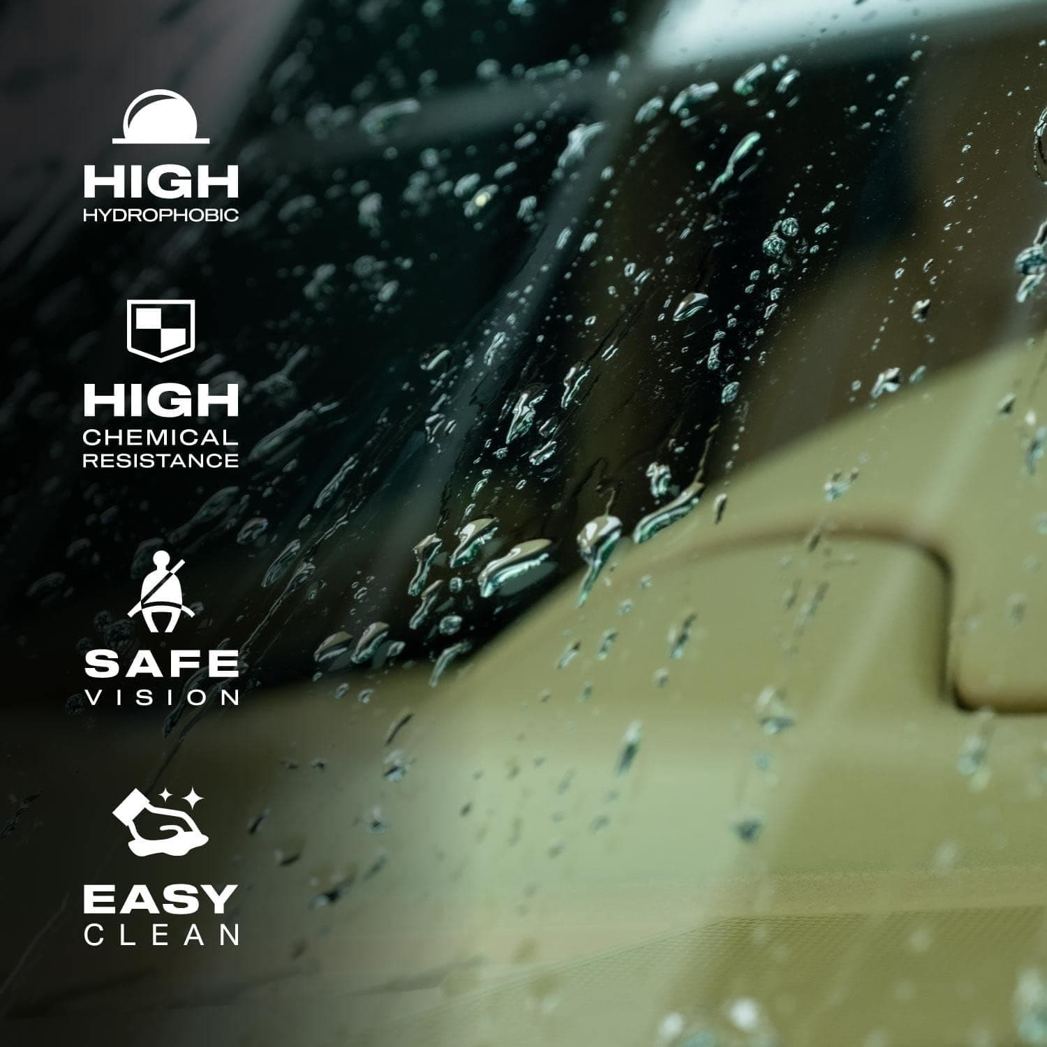 GlasShield Wipe On | Lingettes Anti-Pluie Nano | Universel | Jusqu'à 1 an de protection
