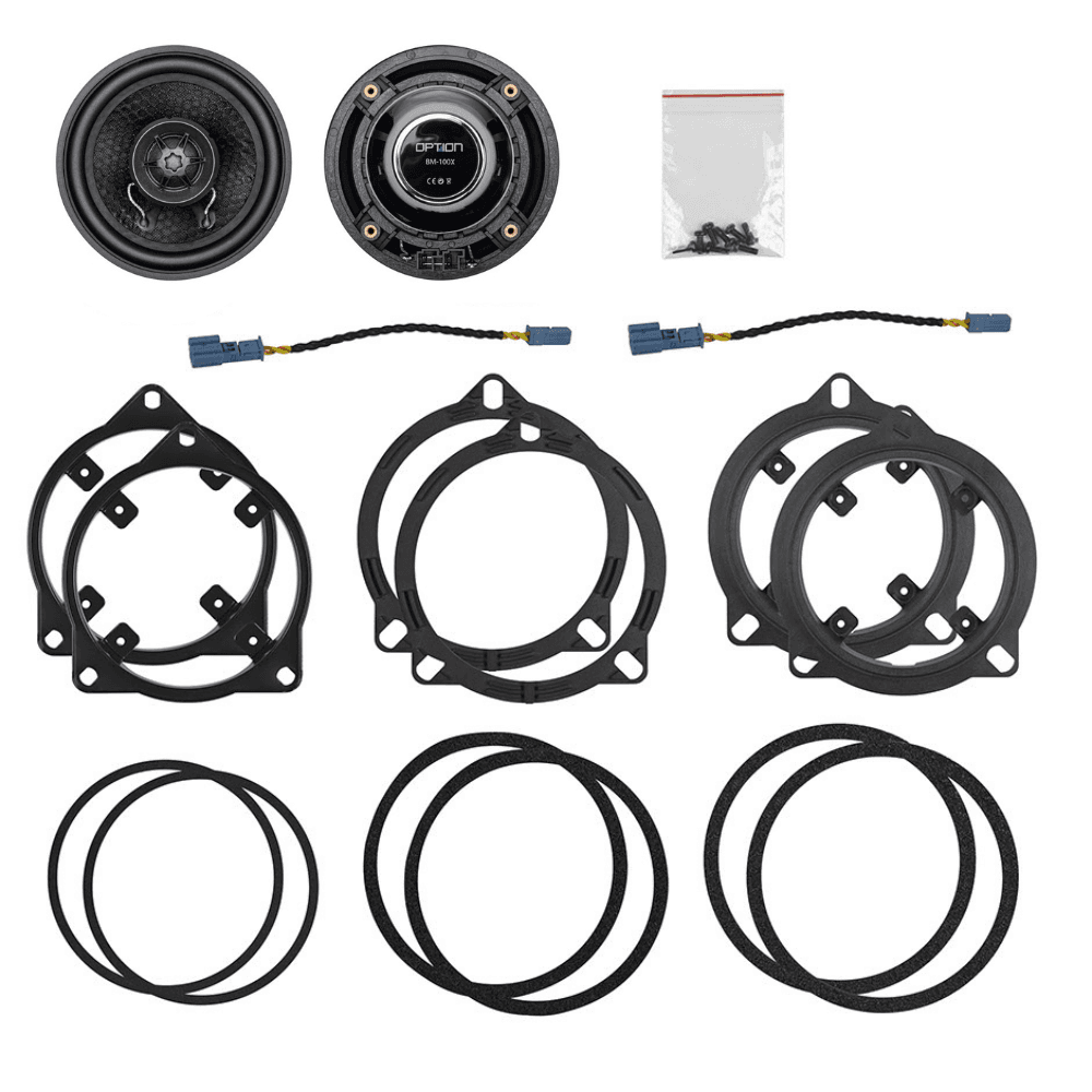 BM-100X | Haut-parleurs Coaxiaux 10cm | BMW / MINI | 50 Watts RMS