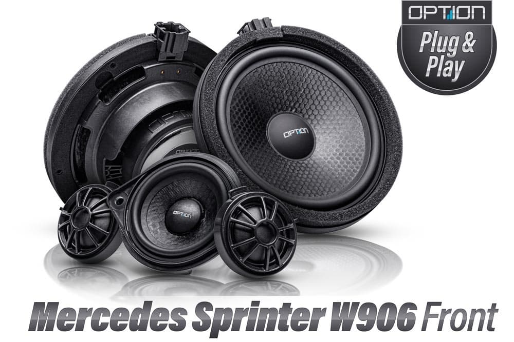 OPTION-SOUNDPAKET-W906 | Kit de haut-parleurs | Mercedes Sprinter W906 | 16,5 cm