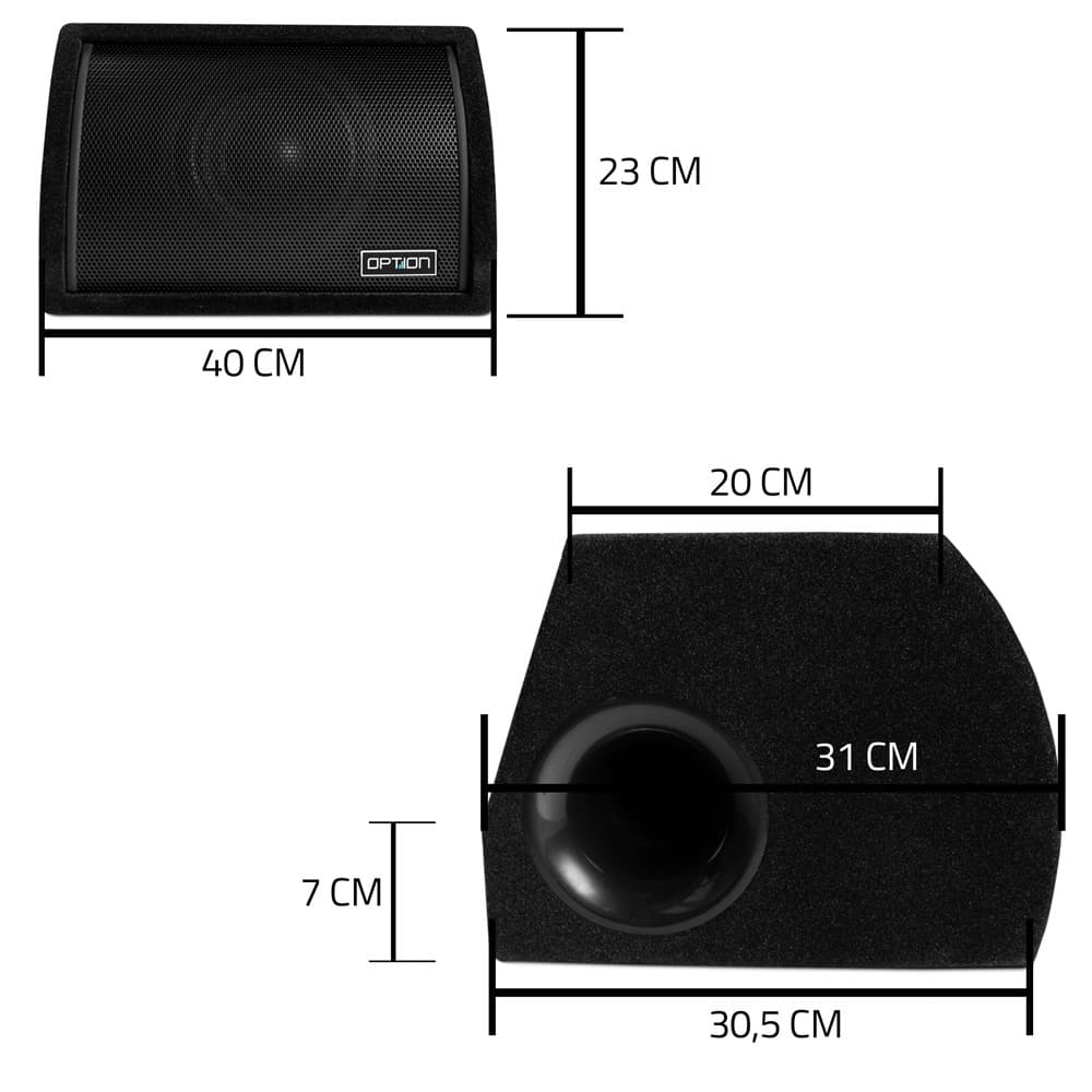 PULSE-6BRA | Subwoofer Actif | Universel | 220 Watts RMS