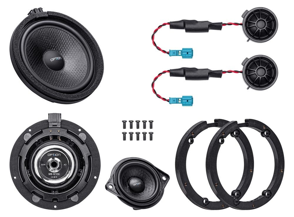 OPTION-SOUNDPAKET-W906 | Kit de haut-parleurs | Mercedes Sprinter W906 | 16,5 cm