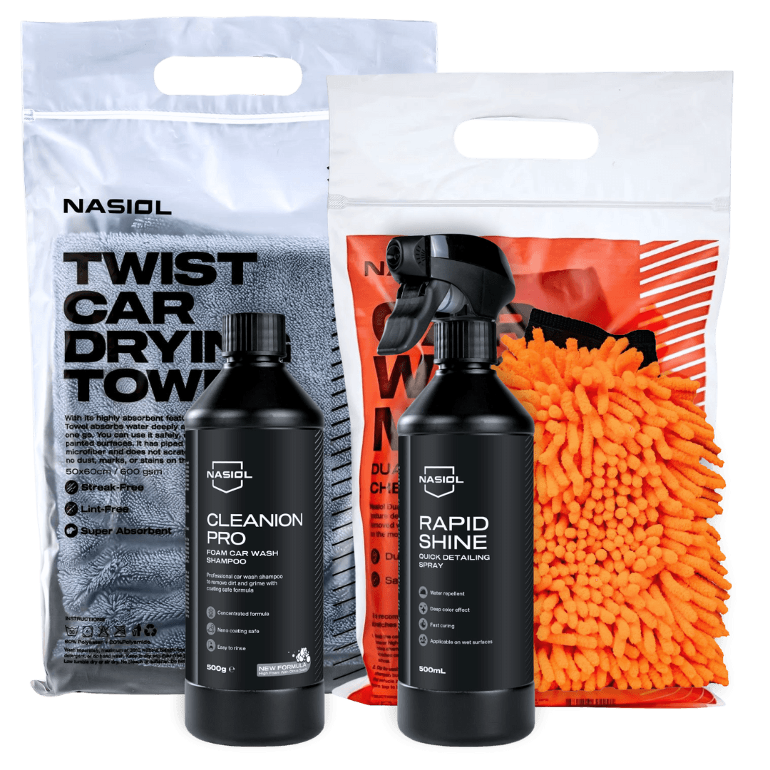 NAS-PACK-WASH-COAT | Pack Lavage & Revêtement | Universel | Set de 4 pièces