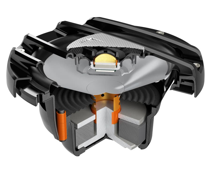 HZHMX6.5S-LD-G | Haut-parleurs Marins | Universel | 16,5 cm avec LED