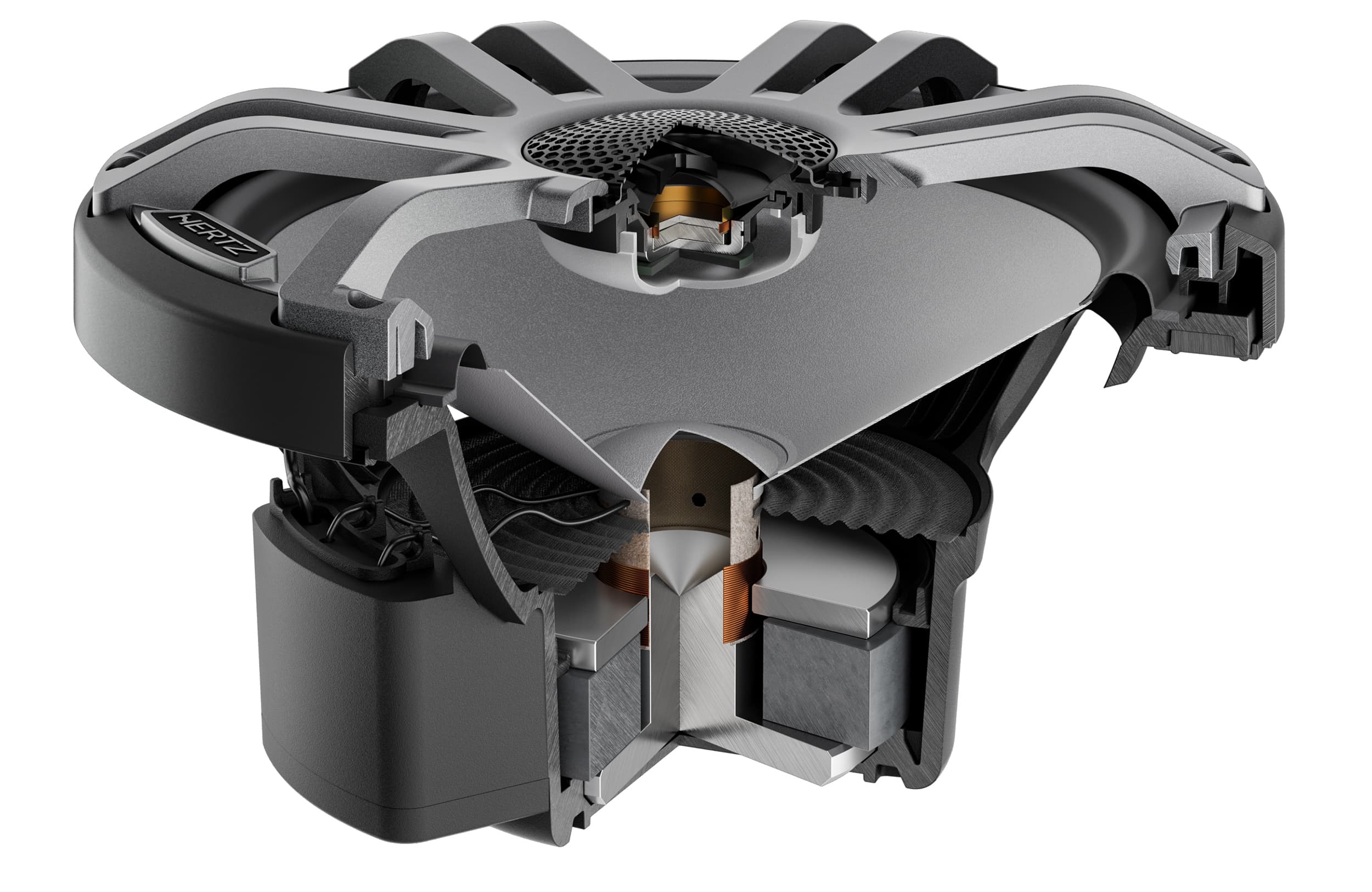 HZHMX7.7S-LD-SW | Haut-parleurs Marins | Universel | 7.7" avec LED