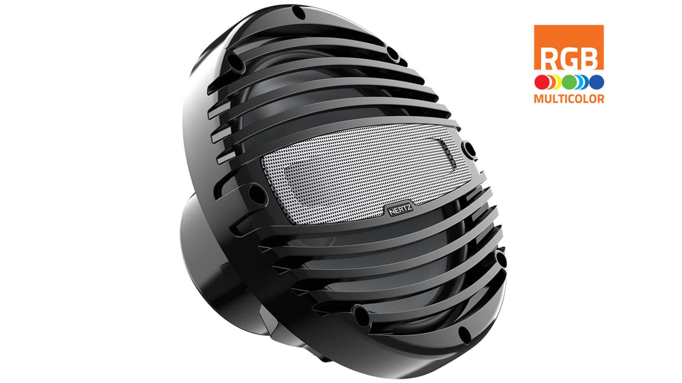 HZHMX8-LD-TC | Haut-parleurs Marins | Universel | 8" (20 cm) avec LED