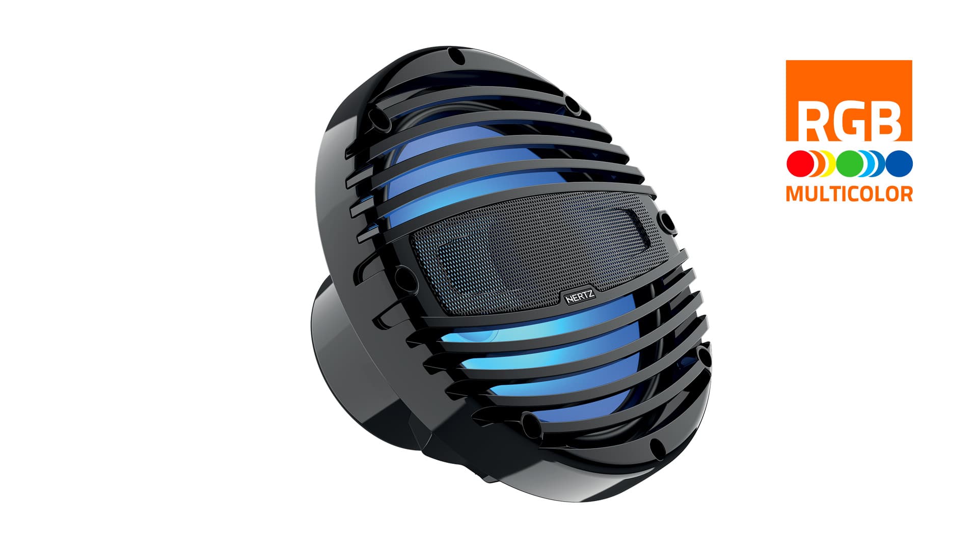 HZHMX8-LD-TW | Haut-parleurs Marine | Universel | 8" avec LED RGB